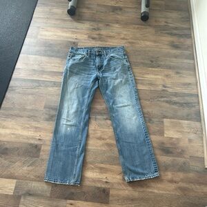 Levi's Faded Light Blue Straight Jeans
